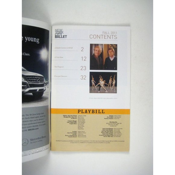 Swan  Lake New York City Ballet Playbill  September 1991 Lincoln Center LaMarche - Picture 2 of 7